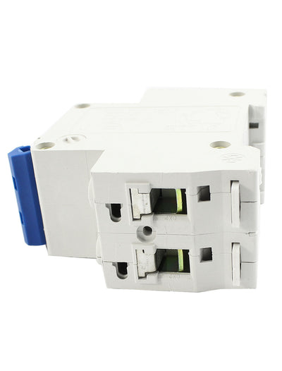 Harfington Uxcell AC 230V 400V 10A 6000A 35mm DIN Rail Mounting 2 Poles On/Off Switch Overload Protection Mini Circuit Breaker DZ47-63