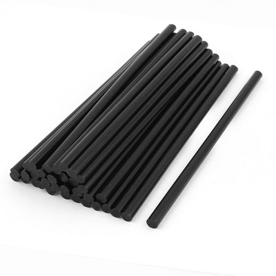Harfington Uxcell 35 Pcs 7mm Diameter 190mm Long Crafting Models Black Plastic Hot Melt Glue Stick