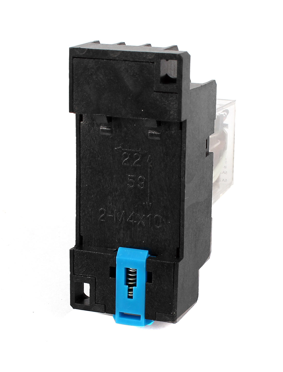 uxcell Uxcell MY4J-AC6V Coil 5A Electromagnetic Relay 14Pin 4PDT 4 NO 4 NC w Base Socket