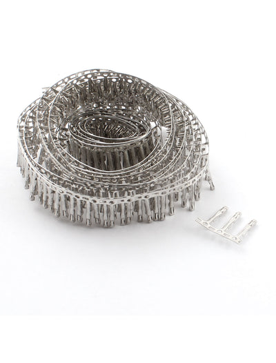 Harfington Uxcell 300 Pcs Silver Tone Metal Female Pin Terminal Connector for Jumper Wire