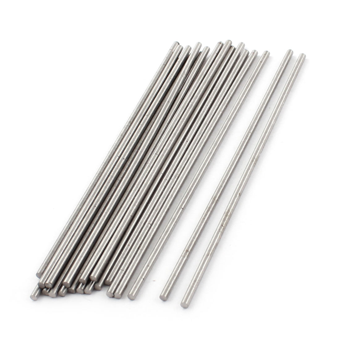 uxcell Uxcell 2mm x 100mm Silver Tone HSS Straight Machine Turning Tool Round Lathe Rod Bar 20Pcs
