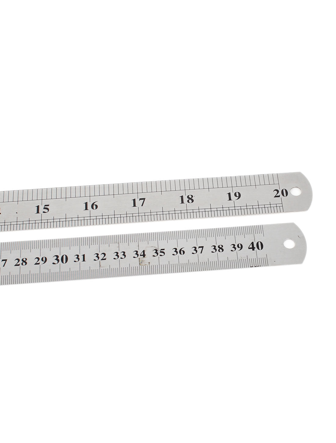 uxcell Uxcell 3 in 1 40cm 50cm 60cm Measuring Range Double Sides   Office Stationery Metric Scale Straight Ruler Silver Tone