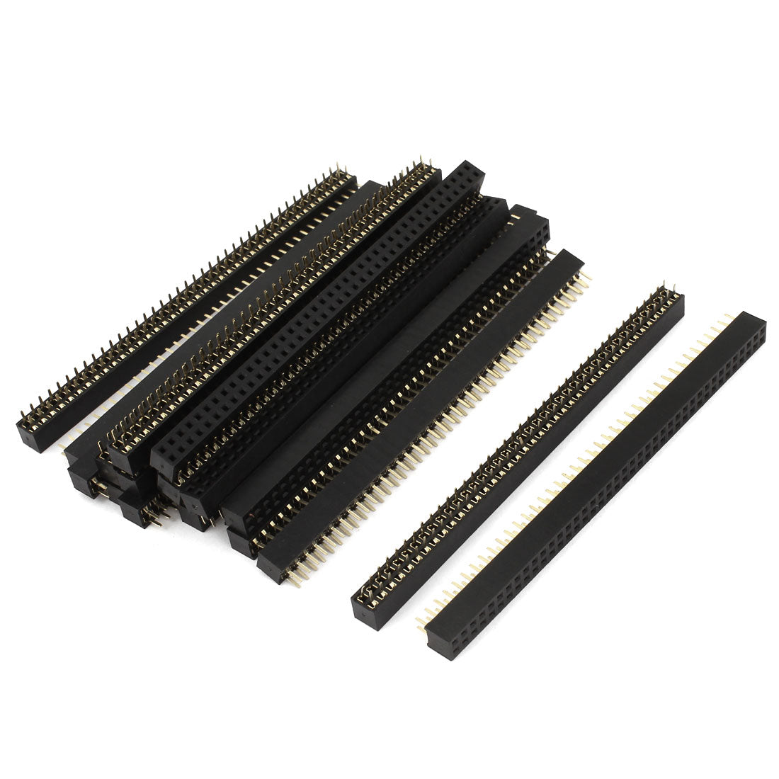 uxcell Uxcell 20pcs Double Row 40 Pin 2mm Pitch Female PCB Header Connector