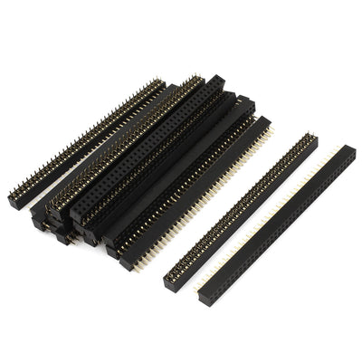 Harfington Uxcell 20pcs Double Row 40 Pin 2mm Pitch Female PCB Header Connector