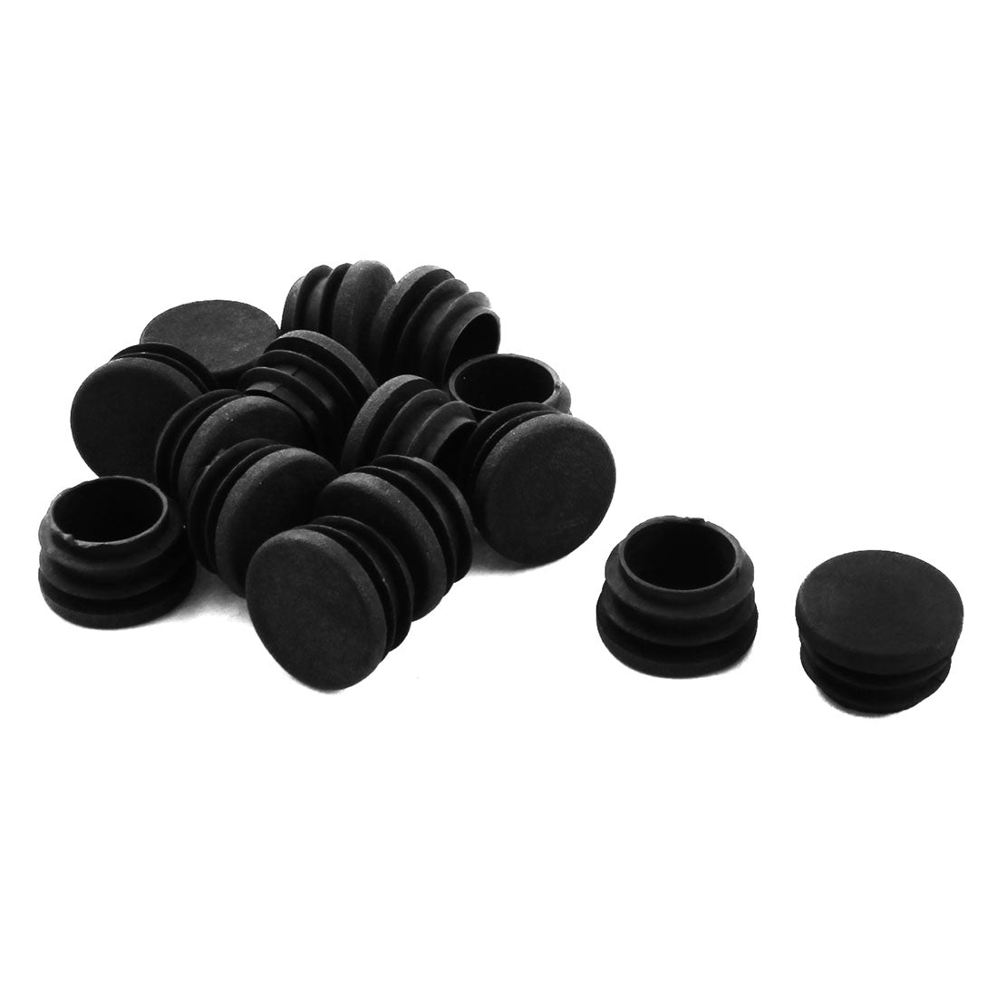 uxcell Uxcell Chair Table Legs 25mm Diameter Plastic Cap Round Tube Insert 15 Pcs