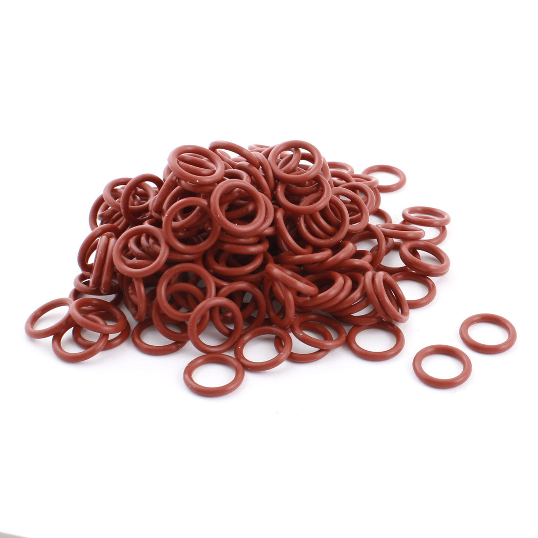 uxcell Uxcell 200Pcs 20mm x 14mm x 3mm Red Rubber RC Airplane Aircraft Model Motor Oil Seal O Ring Gasket Spacer Washer