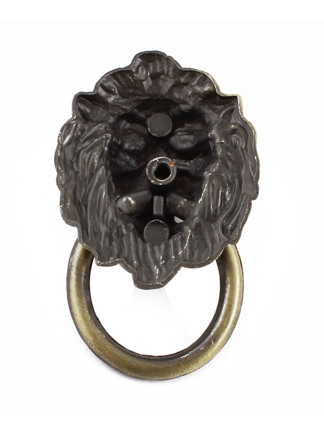 uxcell Uxcell Bronze Tone Lion Head Shape Antique Style Cabinet Pull Handle Knob