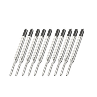 uxcell Uxcell 10 Pcs Square  HSS 1.2mm 3-Flute Machine Screw Thread