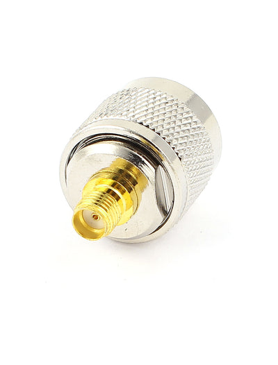 Harfington Uxcell SMA Female Jack to N Type Male F/M Coaxial Adapter Straight Coax Connector