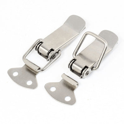 Harfington Uxcell Home Cabinet Case Boxes Security Metallic Toggle Latch Catch 2.8" 2 Pcs