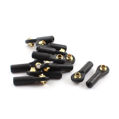 Harfington Uxcell 12Pcs RC Car Spare Parts Tie Rod Ends Brass Ball Link 3x2.5x27mm