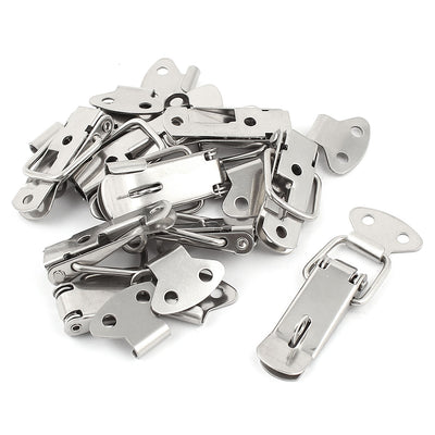 uxcell Uxcell 10 Pcs Steel Spring Draw Toggle Latch Catch for Cases Boxes Chests