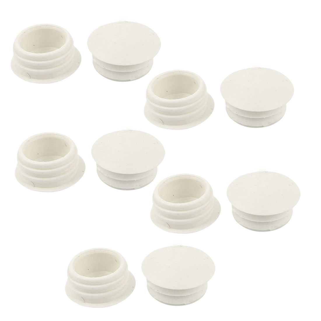 uxcell Uxcell 10 Pcs 13mm Dia Round Shape Plastic Blanking End Cap Tubing Tube Insert