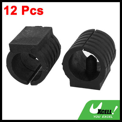 uxcell Uxcell 12 Pcs Black Plastic 19mm Diameter Round Base U Shape Chair Floor Glide
