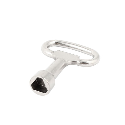 Harfington Uxcell 9mmx8mm Silver Tone Metal Triangle Spanner Key 52mm Length for Panel Lock