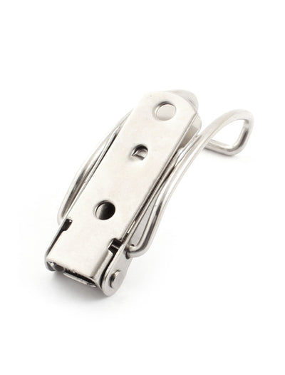 Harfington Uxcell 4PCS Drawer Fittings Spring Loaded Stainless Steel Toggle Latch Catch 2.4"
