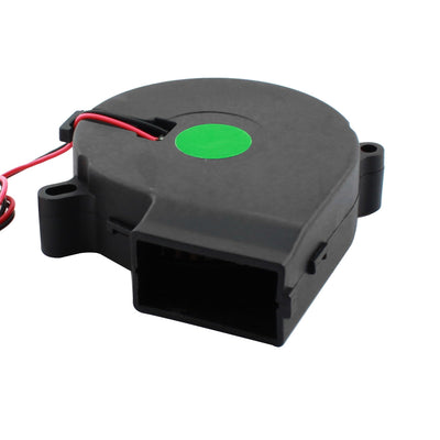 Harfington Uxcell DC 12V JST-XH Connector Black Plastic Brushless Sleeve-bearing Cooling Blower  Fan 75mm x 25mm