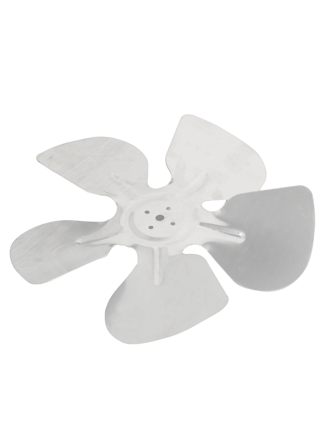 uxcell Uxcell 245mm Dia Silver Tone Aluminium Cooling Fan 5 Vanes for DC AC Motor