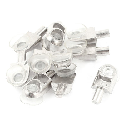 Harfington Uxcell Home Glass Shelf Suction Cup Support Holder Metal Pin 5mm Dia 10 Pieces