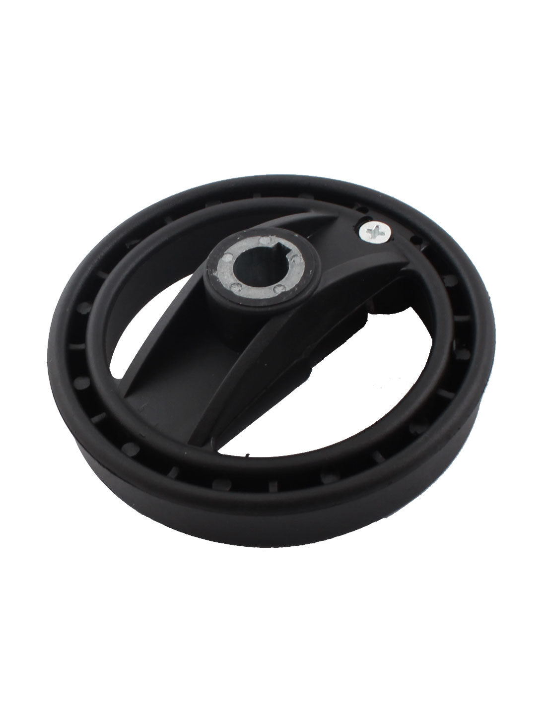 Uxcell Uxcell 12mmx100mm Black Plastic 2 Spoke Handwheel Hand Wheel w Revolving Handle for Industrial Milling Machine