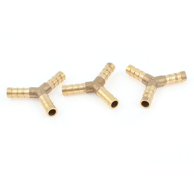 Harfington Uxcell 3pcs Y Type Tube Connector Pipe Hose Joiner Fittings Air Fuel Water Petrol