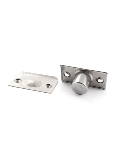 Harfington Uxcell Closet Door Fitting Silver Tone Stainless Steel Ball Catch Set