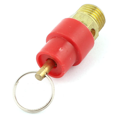 Harfington Uxcell Gold Tone 1/4 PT Male Threaded 4Kg Air Compressor Safety Valve