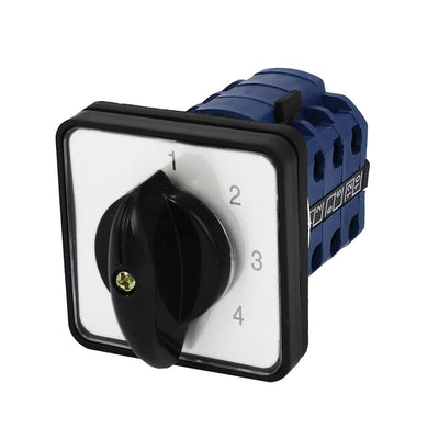 Harfington Uxcell 660V 16A Electric Parts 12 Terminals 4 Positions Rotary Cam Combination Switch