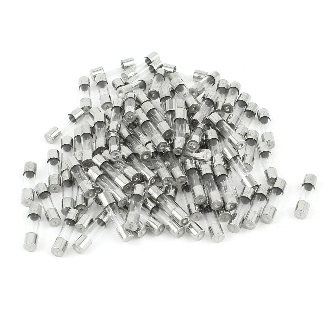 uxcell Uxcell 100 Pcs 250V 2A F2AL Quick Fast Blow Glass Tube Fuses 5 x 20mm