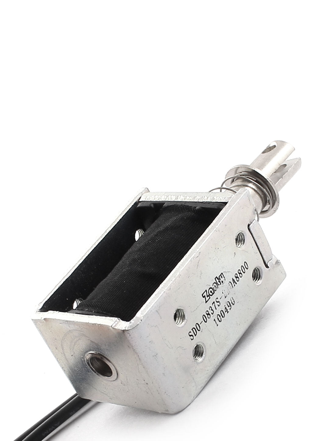 uxcell Uxcell 220V 6mm 100g Wire Connector Open Frame Spring Plunger Pull Type Linear Motion AC Solenoid Electromagnet
