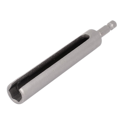 uxcell Uxcell 120mm Length 10mm Hex Nut Socket Slotted Extension Driver Bit Gray
