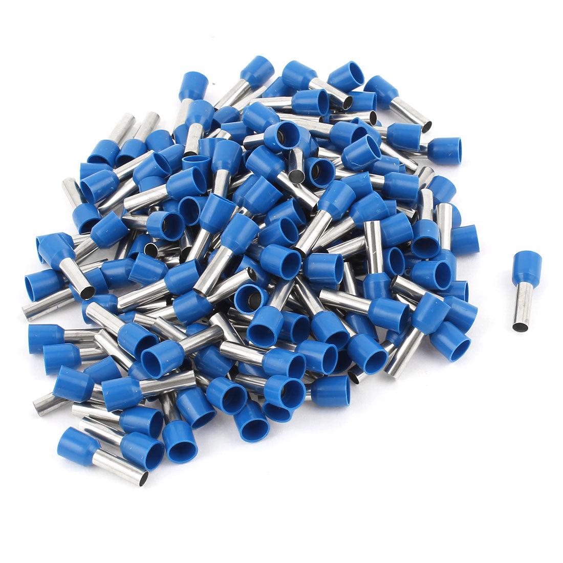 uxcell Uxcell 160pcs Blue Insulated Tube Pin End Terminals for AWG10 Wire Cable
