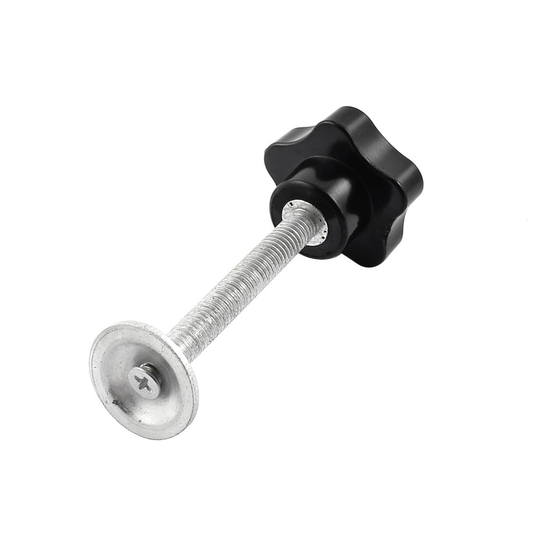 thumbnail image 2 of Vesa Screws Hotop M4 X 10 Mm Carbon Steel Threaded Knurled Thumbscrew Screw On Knobs Grips Black Round Clamping Screw Black 10 Monitor Screws 2 of 10