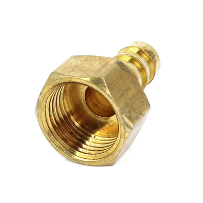Harfington Uxcell Brass Fitting 12mm Hose Barb 1/2BSP Female Thread Quick Joint Connector Adapter