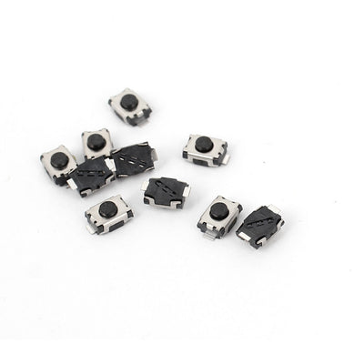 Harfington Uxcell 10pcs Surface Mounted Devices SMT Surface Mount Momentary Mini Square Tact Tactile Push Button Switch 3x4x2mm
