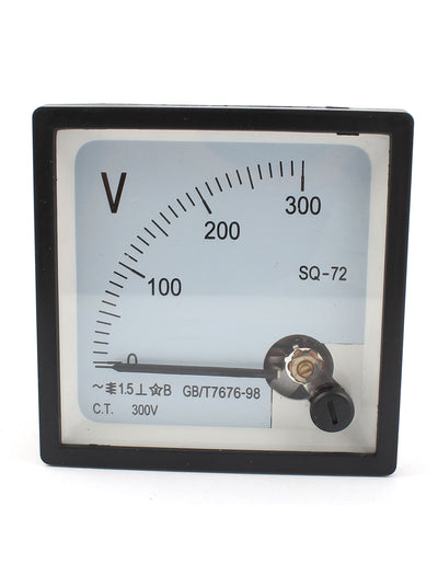 Harfington Uxcell SQ-72 Class 1.5 AC 0-300V Voltage Analog Square Voltmeter Panel Volt Meter