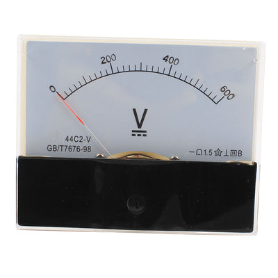 Harfington Uxcell Class 1.5 DC 0-600V Analog Voltage Voltmeter Gauge Panel Volt Meter 44C2-V