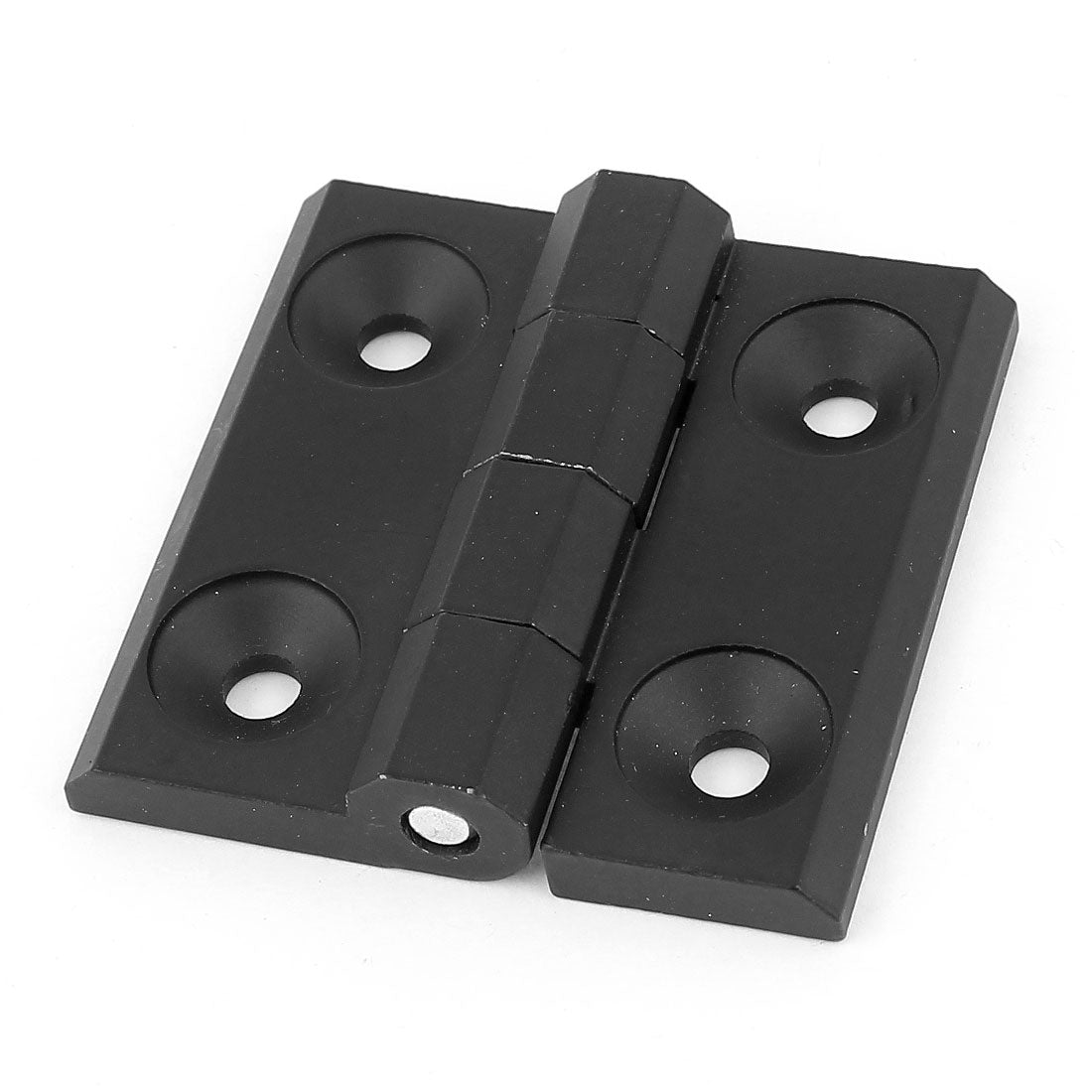 uxcell Uxcell 60mm x 60mm Square Black Aluminum Window Cabinets Door Hinges