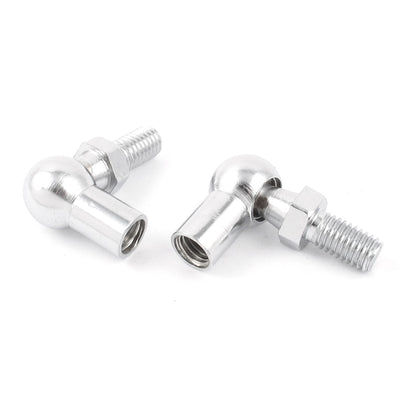 uxcell Uxcell 8mm Thread Galvanized steel Ball Joint Gas Spring Connector 2 Pcs