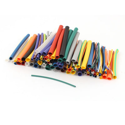 Harfington Uxcell 144Pcs 2:1 Heat Shrink Wire Wrap Assortment Kit Tubing Cable Sleeve Tube 6 Sizes