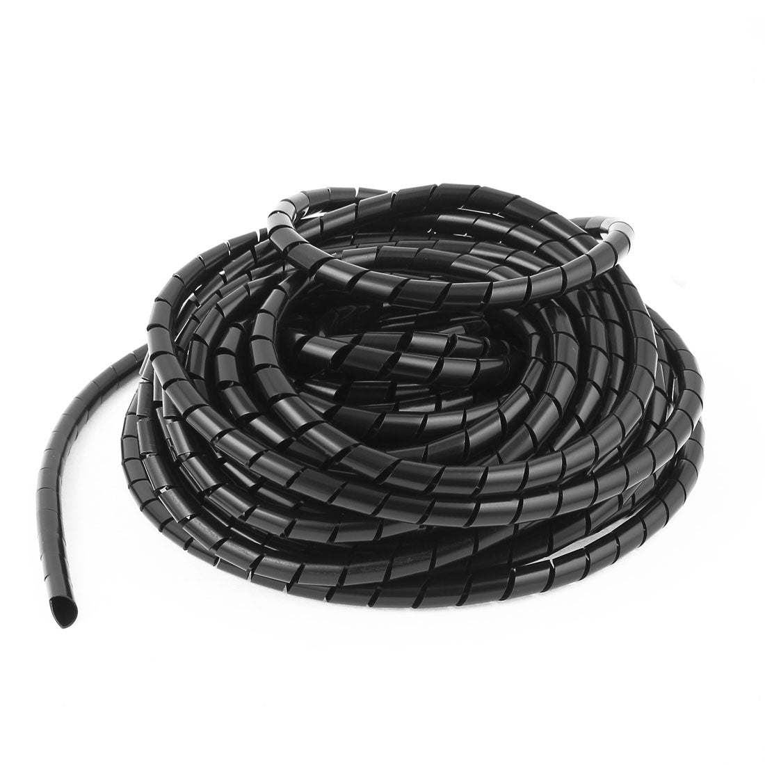 uxcell Uxcell Spiral Tube Cable Wire Wrap Organizer Computer Cord Management 8mmx14m Black