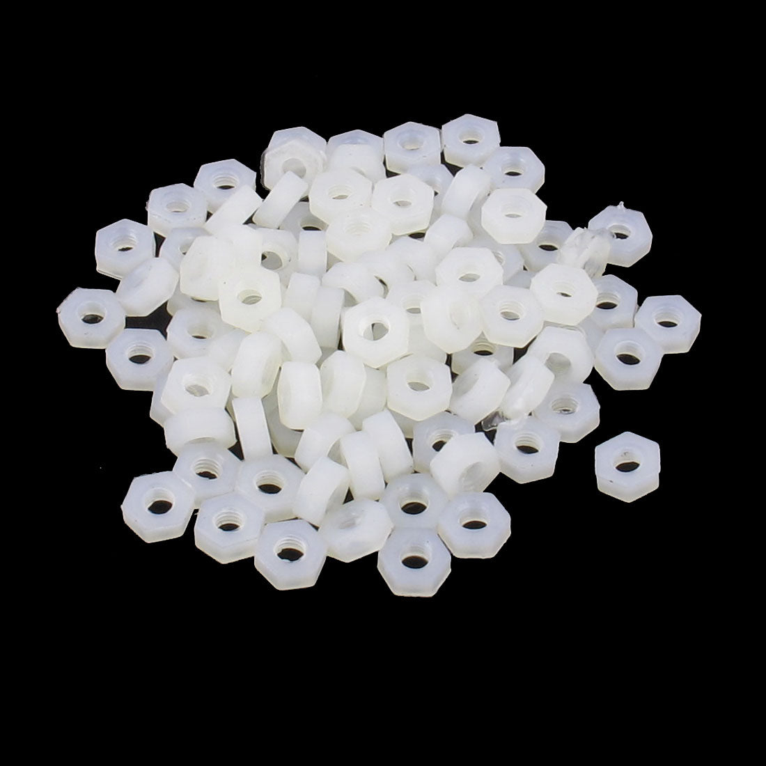 Uxcell 100Pcs M3 Female Thread Nylon Hex PCB Spacer Stand-Off Pillar ...