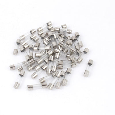 Harfington Uxcell 50Pcs 250V 2A Quick Blow Glass 5 x 20mm Tube Fuses