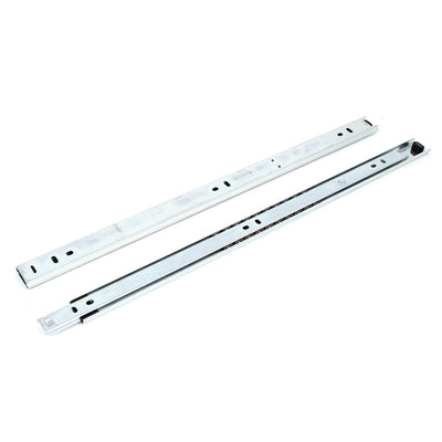 uxcell Uxcell 17" Telescopic Ball Bearing Side Mount Drawer Slides Runners Rails Pair