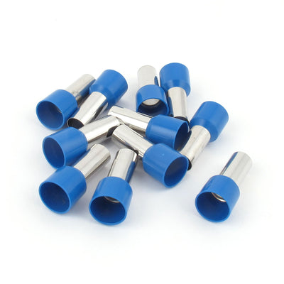 uxcell Uxcell 10 Pcs Wire Copper Crimp Connector Terminal Insulated Ferrule Blue E25-16 4AWG 25mm2
