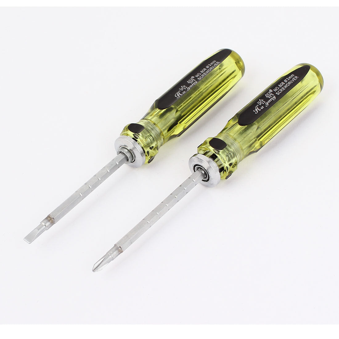 uxcell Uxcell 2pcs Adjustable Length 2 Way 3mm Slotted Phillips Head Screwdriver Repair Tool