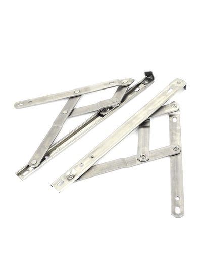 Harfington Uxcell 10" Long Stainless Steel Casement Awning Window Hinge Expansion Brace 2 Pcs
