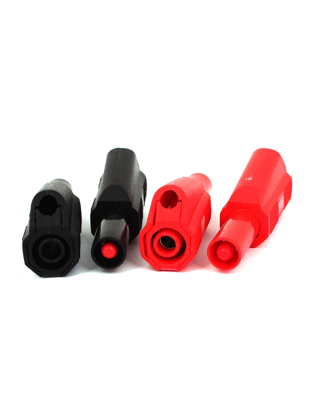 uxcell Uxcell 4 Pcs Multimeter Test Probes Banana Cables Connector Red Black