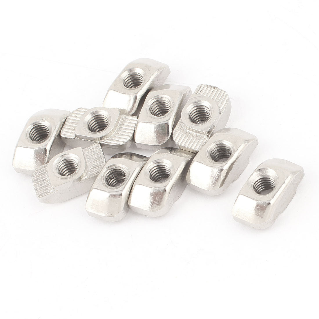 uxcell Uxcell 10pcs 30 Series Compatible Drop In Type M5 T Slot Nuts 16mmx8mmx6.5mm