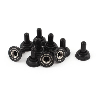Harfington Uxcell 10PCS Mini Toggle Switch Waterproof Boot Rubber Cover Cap Black